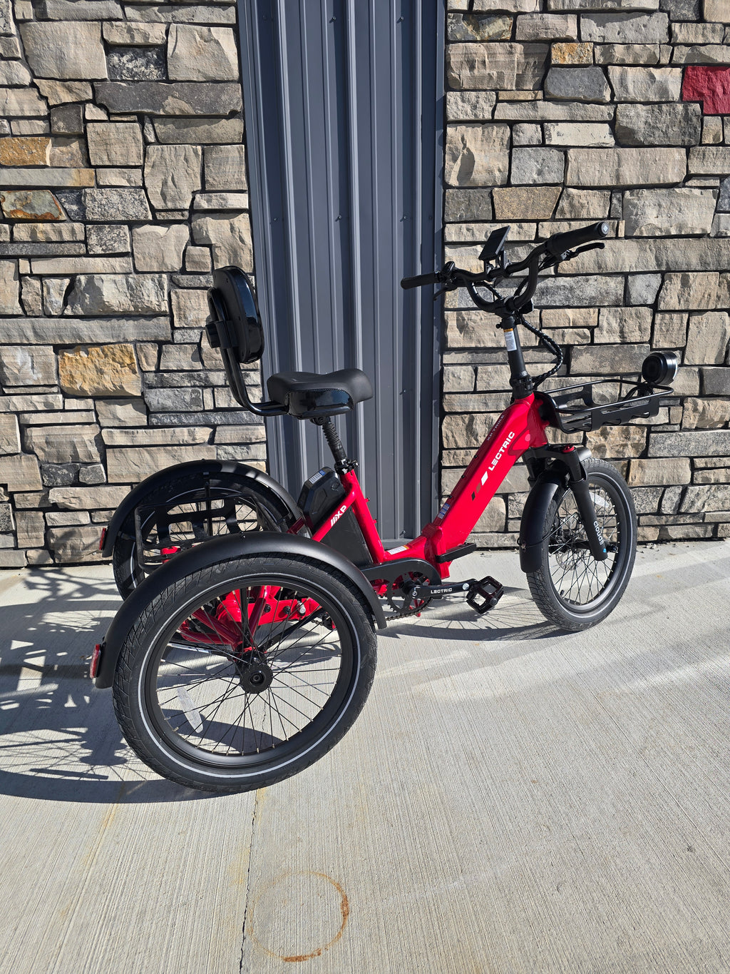 Lectric XP Trike2 750W Electric Trike 17MPH 70 Mile Long Range eTrike Phoenix Red