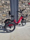 Lectric XP Trike2 750W Electric Trike 17MPH 70 Mile Long Range eTrike Phoenix Red