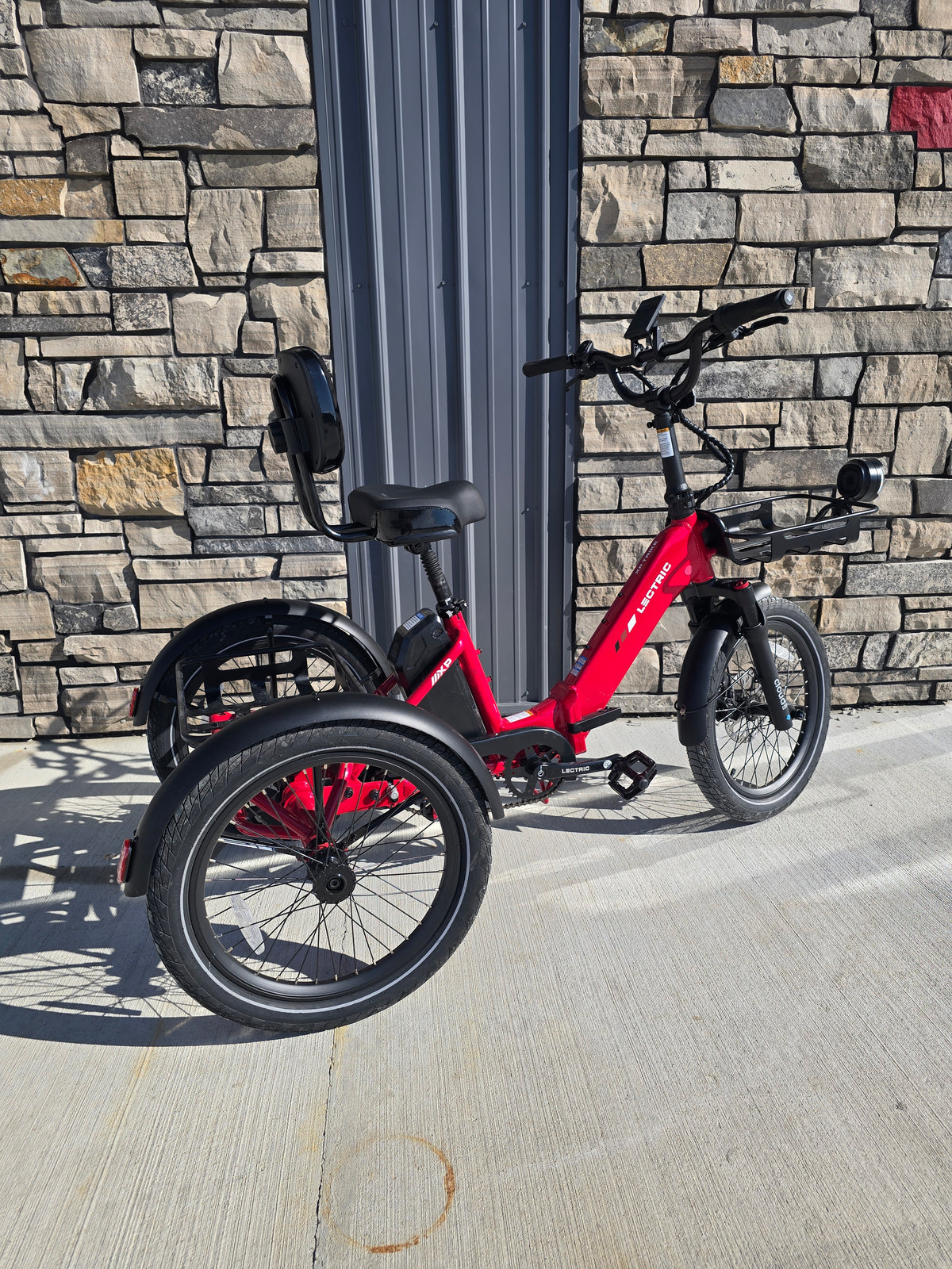 Lectric XP Trike2 750W Electric Trike 17MPH 70 Mile Long Range eTrike Phoenix Red